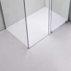 Cabina de dus rectangulara ASTRA-CH-A-130+B90+E crom 130x90 cm 8 mm - Img 2