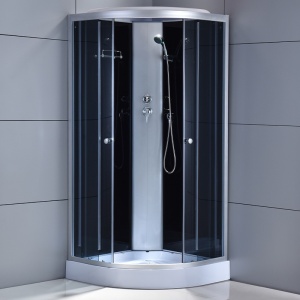 Cabina de dus semicirculara WSH302A cu cadita de dus , Dimensiune 80x80cm
