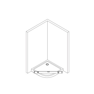 Cabina de dus semirotunda rame crom lucios si usi duble Sanswiss Ocelia 90 x 90 cm - Img 6