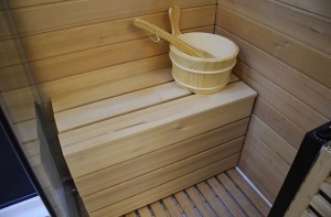 Cabina multifunctionala cu sauna uscata, sauna cu aburi si cabina de dus, montaj dreapta 180 ?? 110 ?? 223 cm - Img 4