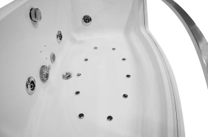 Cad?? Spa Premium cu Hidromasaj, 175x89x60 cm, Tetiere Albastre, 2 Locuri - Img 3