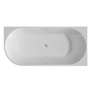 Cada de baie 170x80x58cm, Textura Eleganta si Linii Moderne, Montaj pe Perete/Dreapta, Culoare Alb - Img 2