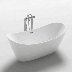 Cada de Baie de Sine Statatoare 170x80x72cm, Design Modern si Elegant, Culoare Alb - Img 4