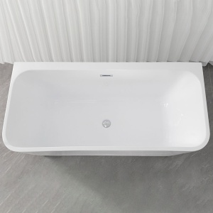 Cada De Baie De Sine Statatoare , Design Modern 160x75x58cm , Culoare Alb - Img 2