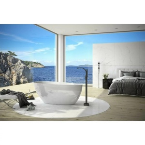 Cada de baie free-standing Besco Goya 170x72cm Culoare Alb Lucios - Img 3