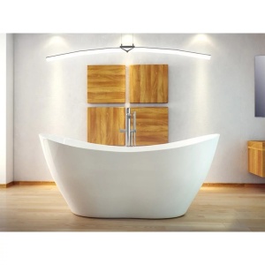 Cada de baie free-standing Besco Viya 170x72cm Culoare Alb Lucios - Img 6
