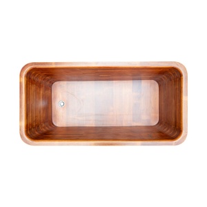 Cada de baie freestanding din lemn, dimensiune 150X60X65CM - Img 2