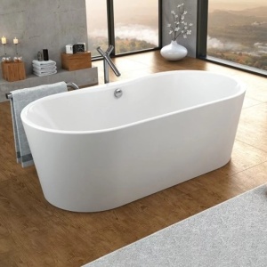 Cada freestanding cu design modern Kolpasan Comodo 185x90 cm , Culoare Alb - Img 1