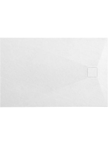 Cadita de dus dreptunghiulara montaj in podea Magnum White 120 x 90 cm alba - Img 2