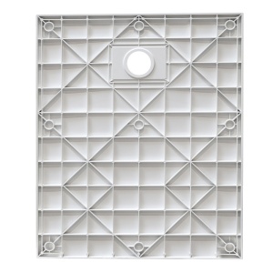 Cadita de dus MIKO Slim , Structura de piatra 120x90cm, Culoare Alb - Img 7