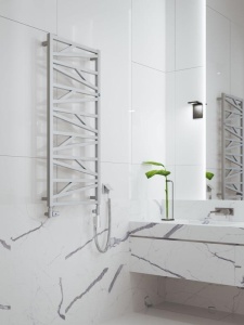 Calorifer Portprosop 1187x530mm Frisc White, Design Elegant, Culoare Alb - Img 3