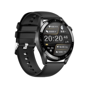 Ceas Smartwatch SeveShop, Notificari Apeluri/SMS/Social Media, Monitorizare Activitati Fizice, Somn, Ritm Cardiac, Pedometru, Player Muzica, Design Elegant si Casual, Compatibil iOS/Android, Display Rotund 1.36 inch, Bluetooth 5.1, Negru Inchis - Img 4