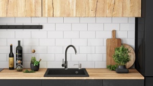 Chiuveta bucatarie Granit West XL black dots - Img 2