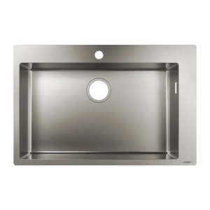 Chiuveta bucatarie inoxidabila Hansgrohe 76x50cm, Culoare Crom periat - Img 1