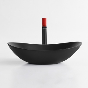 Chiuveta de blat PRO ZUZAN Black, Dimensiuni La Alegere, Ceramica sanitara, Negru Mat/Lucios - Img 8