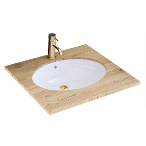 Chiuveta incastrata REA NEL White, Dimensiuni 47 cm x 39 x 21 cm, Ceramica Sanitara, Alb - Img 1