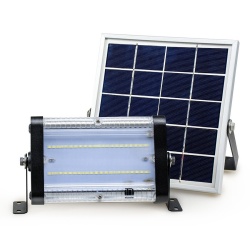 Lampa Solara De Exterior LED, NeoSimply, 3000 Lumens, Echivalent 300W incandescent, 30 led-uri, IP65, cu 3 moduri smart de operare, telecomanda si panou solar detasat prin cablu (4m)