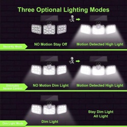 Lampa Solara de Exterior SeveShop 600lm, 3 Moduri de Iluminare, Senzor de Miscare, IP65, Rezistenta la Apa, Acumulator Li-Polymer 2400mAh, Iluminare pentru Curte, Gradina si Terasa, Autonomie 10h, Design Compact, Alb - Img 6