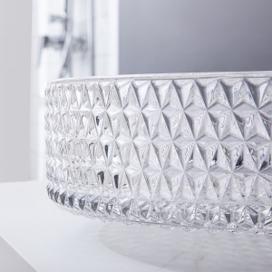 Lavoar Cristal VELDMAN pentru blat 39x12 cm,Transparent - Img 4