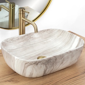 Lavoar de blat REA BELINDA ASH, Dimenisuni 46x33x13.5 cm - Img 6