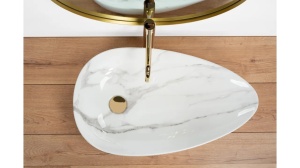 Lavoar de blat REA GRETA 65 BIANCO shiny - Img 2
