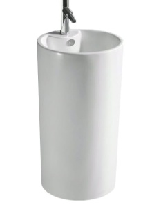 Lavoar de sine statator ALISA, Dimensiune 44 x 82 cm, Culoare Alb - Img 1
