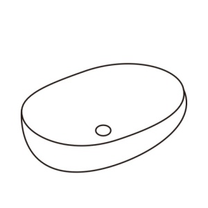 Lavoar pe blat, Neo, Material Ceramica, Negru Mat, Dimensiune 48x34.5x13.5 cm - Img 3