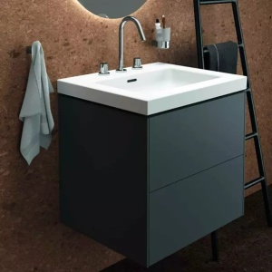 Lavoar pe mobilier Ideal Standard Atelier Extra alb lucios cu 3 orificii baterie 61 cm - Img 8