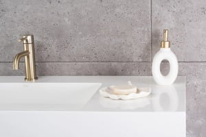 Lavoar pentru blat Archi 75 cm , Culoare alb - Img 4