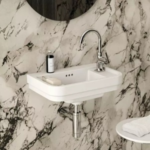 Lavoar suspendat Ideal Standard Atelier Calla alb lucios 50 cm cu orificiu baterie dreapta - Img 1