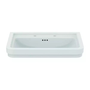 Lavoar suspendat Ideal Standard Atelier Calla alb lucios 72 cm cu 2 orificii baterie si preaplin - Img 4