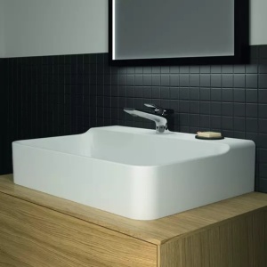 Lavoar suspendat Ideal Standard Atelier Conca 60 cm alb lucios cu orificiu baterie - Img 6