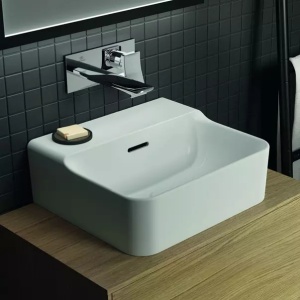Lavoar suspendat Ideal Standard Atelier Conca alb lucios cu orificiu preaplin 40 cm - Img 10