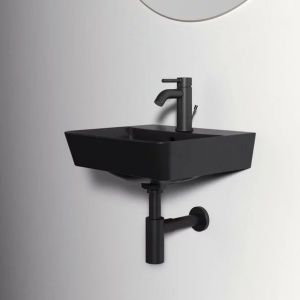 Lavoar suspendat Ideal Standard Connect Air Cube 40x35 cm negru mat - Img 6
