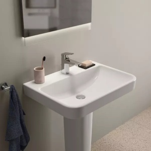 Lavoar suspendat Ideal Standard i.life B alb lucios 60 cm cu orificiu baterie - Img 7