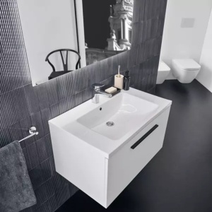 Lavoar suspendat Ideal Standard i.life B alb lucios 81 cm cu orificiu baterie si preaplin - Img 8