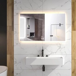 Oglinda dreptunghiulara Fluminia Miro 120 cm cu iluminare LED si dezaburire, 3 culori - Img 2