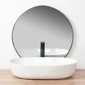 Pachet lavoar pe blat Rea Cleo alb 61 cm, baterie lavoar Ideal Standard Ceraline negru si ventil lavoar Click-Clack negru - Img 5