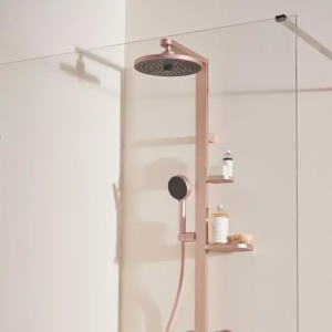 Palarie de dus rotunda din aluminiu Ideal Standard Alu+ rose mat 2 functii - Img 6