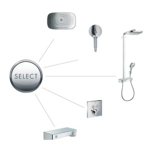 Para de dus Hansgrohe Raindance Select S 120 auriu lucios 3 functii - Img 5