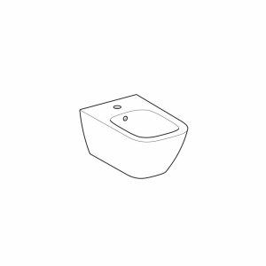 Produs cu transport gratuit Bideu suspendat Geberit Smyle Square alb - Img 4
