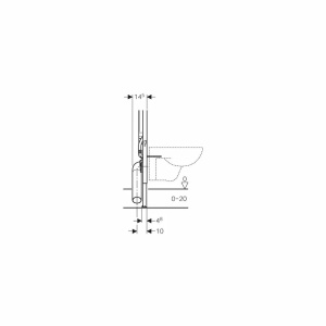 Rezervor Wc Geberit Duofix cu cadru incastrat, Sigma , 8cm Grosime - Img 4