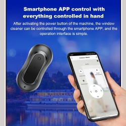 Robot de curatare geamuri SeveShop, pulverizare de apa bidirectionala, ultra-subtire, spalat si stergator de sticla electric de uz casnic, APP si telecomanda, protectie de securitate cvadrupla - Img 7