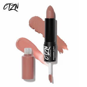 Ruj si creion de buze CTZN, Nudiversal Lip Duo, rezistent la apa, cu unt de mango salbatic, IBIZA