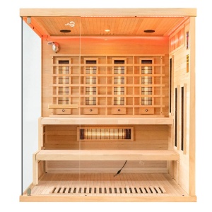 Sauna uscata cu infrarosu si terapie cromatica pentru 4 persoane EP4RS dreapta 180 x 160 cm - Img 2