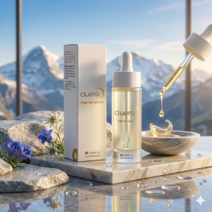 Ser facial intens Cluera®, Made in Switzerland, ser extrem de concentrat cu ProRenew Complex, acid hialuronic de inalta calitate si coenzima Q10
