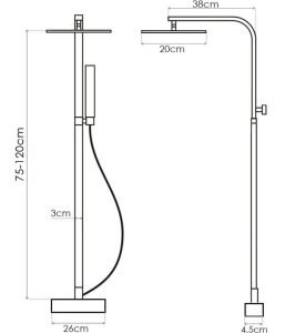 Set de du?? slim cu termostat 75-120 cm cod 7302 - Img 5