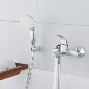 Set de dus cu porter Grohe Tempesta 100 cu 2 jeturi crom lucios - Img 3