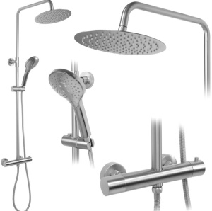 Set de dus cu termostat REA VINCENT,nichel mat