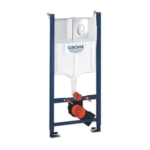 Set rezervor incastrat Grohe Rapid SL cu clapeta cromata Skate Air - Img 1
